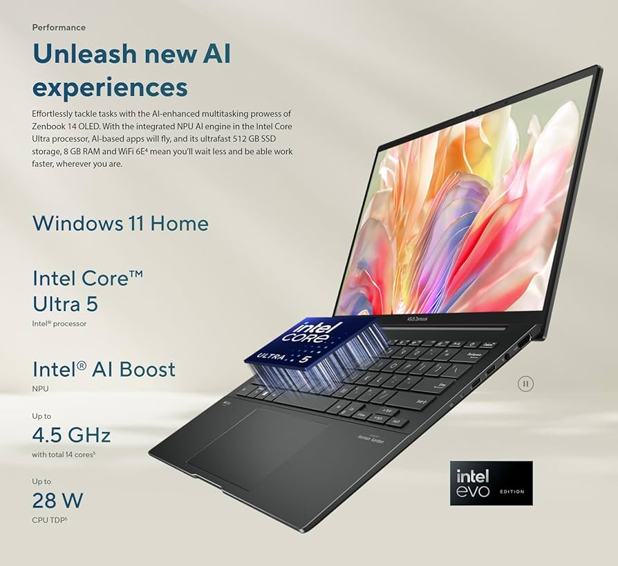 Amazon.com: ASUS Zenbook 14 WUXGA Touch AI Ready OLED